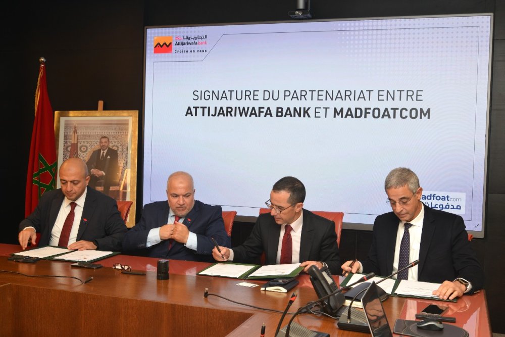 Attijariwafa bank et MadfoatCom unissent leurs expertises pour accélérer la digitalisation des paiements
