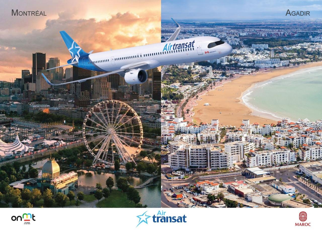 L’ONMT et Air Transat tracent la première route directe entre l’Amérique du Nord et le Sud marocain
