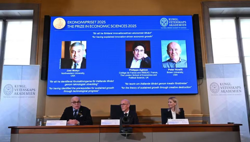 Le Nobel d'économie 2025 décerné à un trio pour leurs travaux sur la croissance et l'innovation