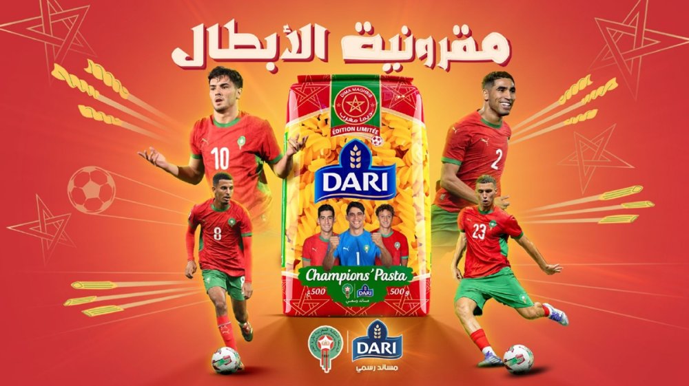 Dari lance une édition spéciale de pâtes dédiée au football marocain