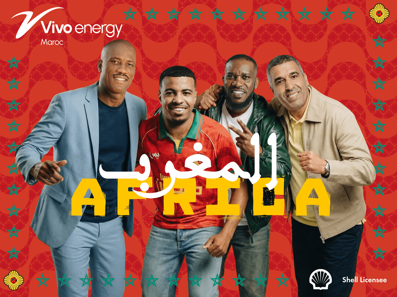 Naybet, Igamane, Drogba et Okocha « ambassadeurs de marque » de Vivo Energy Maroc