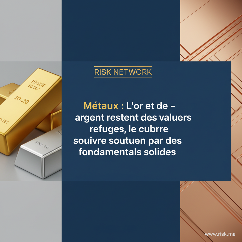 « Métaux : L&rsquo;or et l&rsquo;argent restent des valeurs refuges, le cuivre soutenu par des fondamentaux solides »