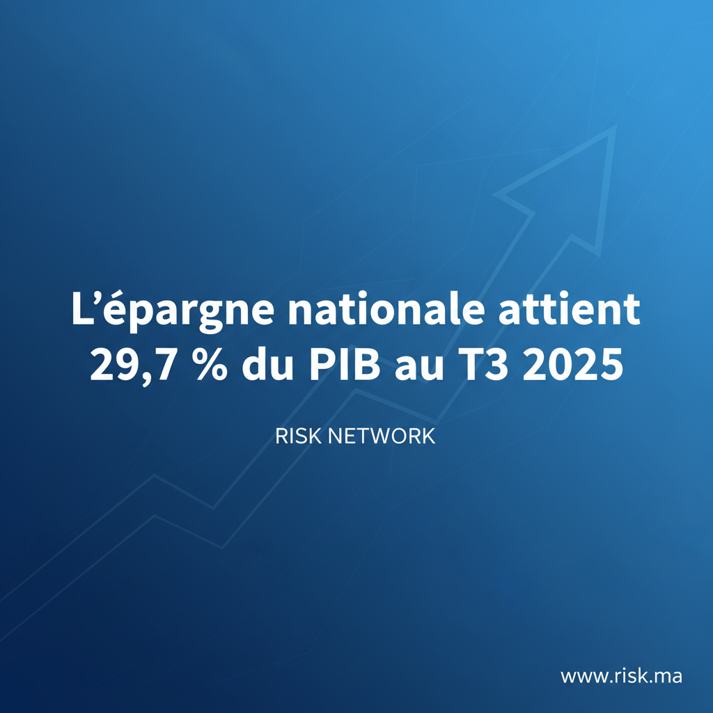 « L&rsquo;épargne nationale atteint 29,7 % du PIB au T3 2025 »