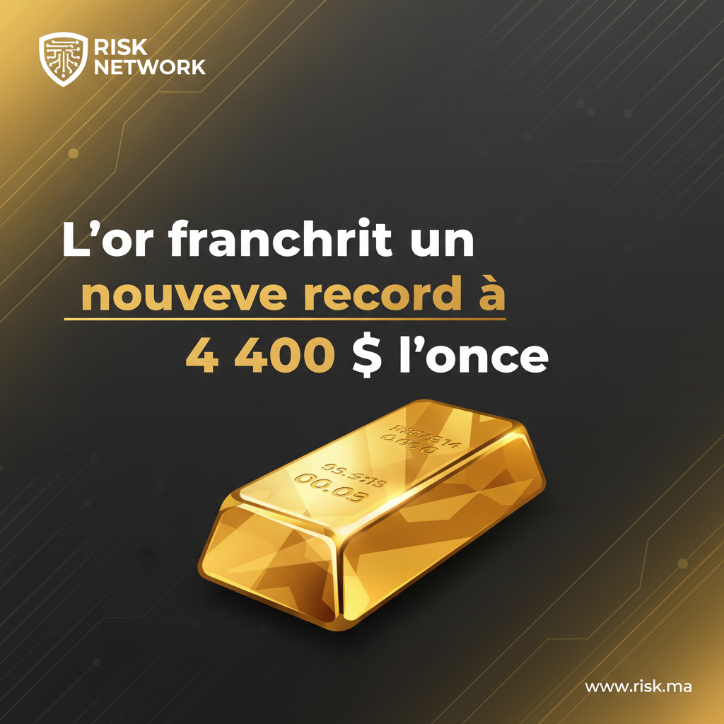 L’or franchit un nouveau record à 4 400 $ l’once