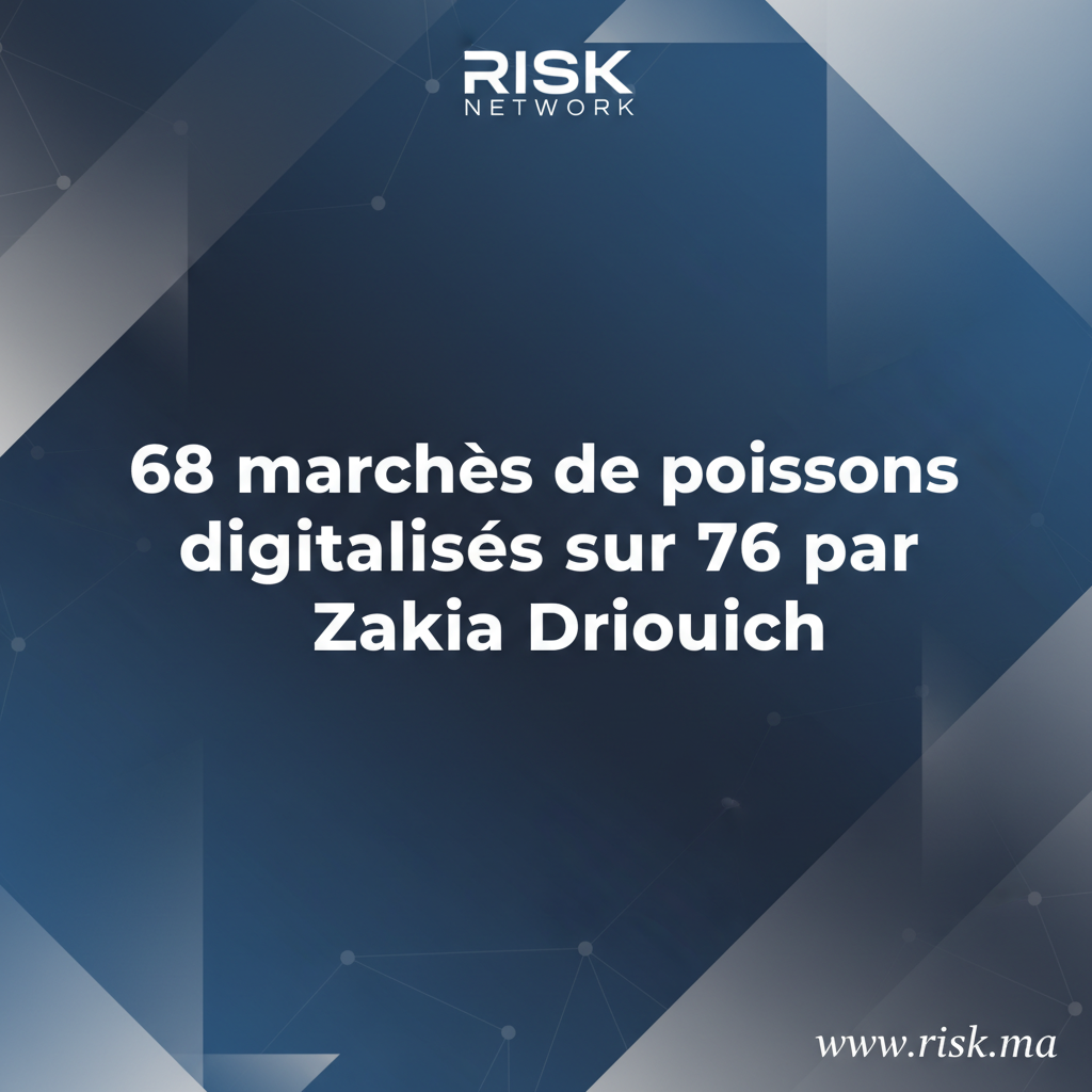 68 marchés de poissons digitalisés sur 76 par Zakia Driouich