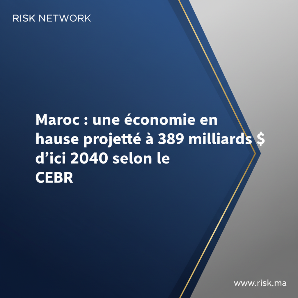 « Maroc : une économie en hausse projetée à 389 milliards $ d&rsquo;ici 2040 selon le CEBR »