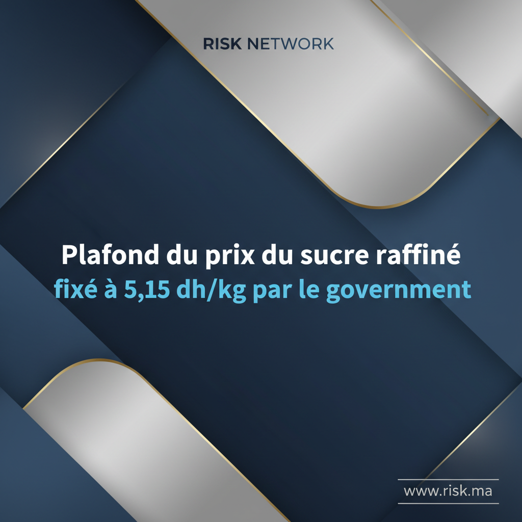 Plafond du prix du sucre raffiné fixé à 5,15 dh/kg par le gouvernement