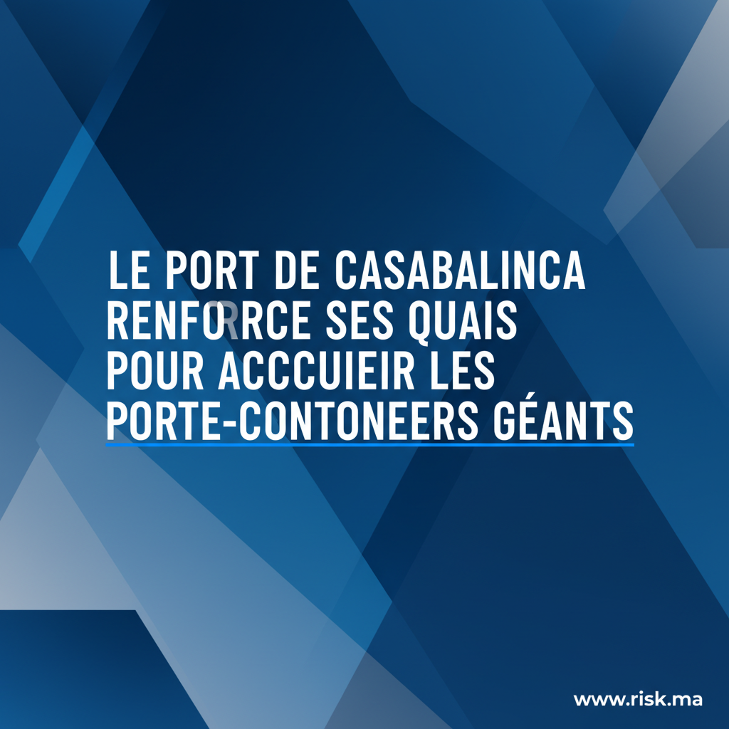 « Le port de Casablanca renforce ses quais pour accueillir les porte-conteneurs géants »
