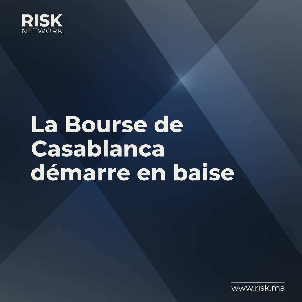 La Bourse de Casablanca démarre en baisse