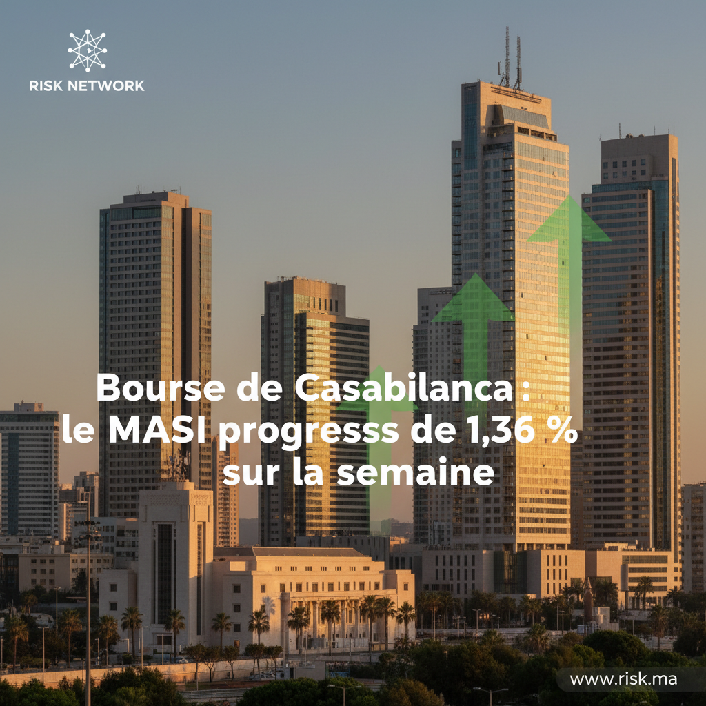 Bourse de Casablanca : le MASI progresse de 1,36 % sur la semaine